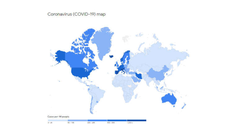 Coronavirus (COVID-19) map